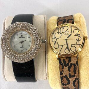 Lot of 2 Silver And Gold Quartz Watches
